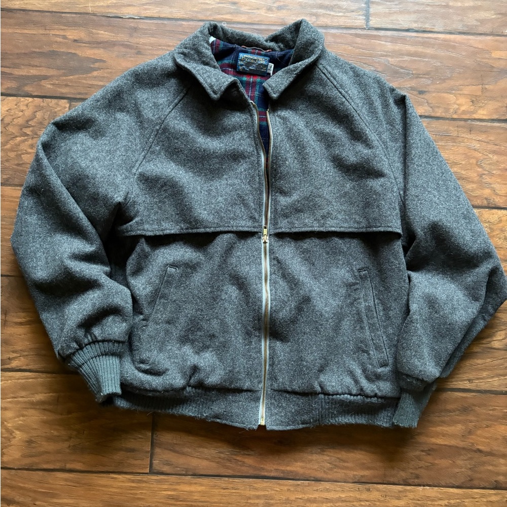 Pendleton Charcoal Bomber Jacket